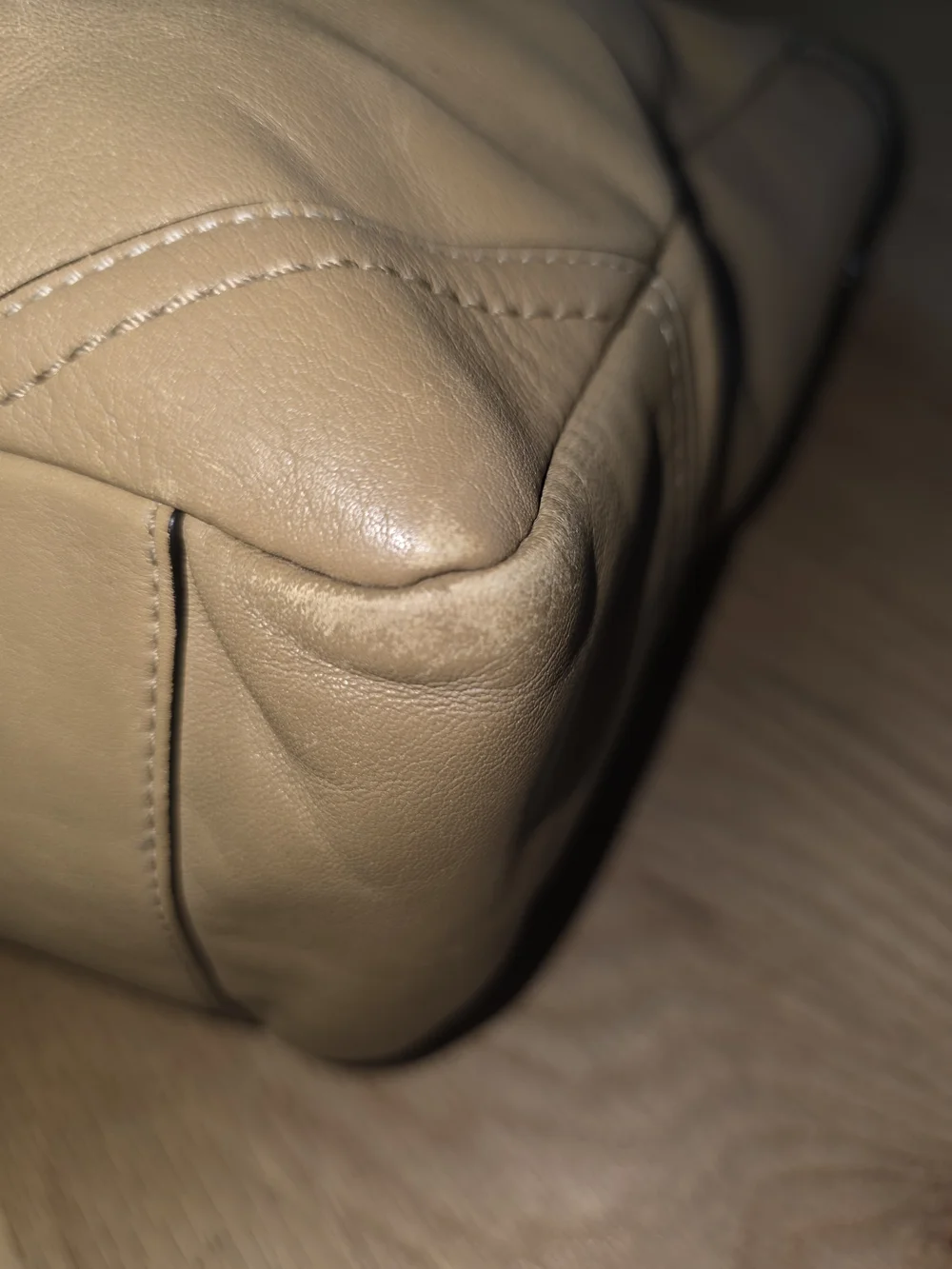 Coach Tan Leather Tote Bag with Shoulder Straps